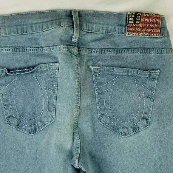 True Religion Sz 27 Brooklyn Embroidered USA Flag - Picture 5 of 10